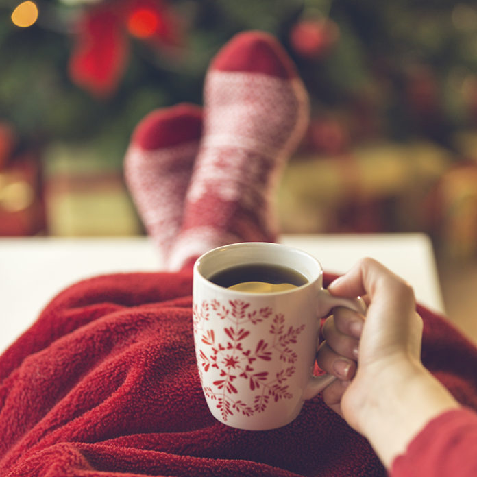 Hot drink on New year's eve
