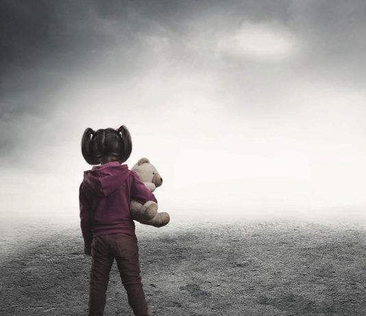 child in the dark